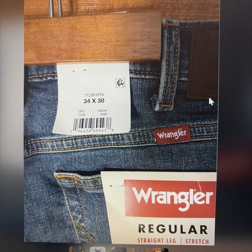 Wrangler Regular Straight Leg Jeans In Indigo - 34x30